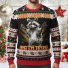 Jesus Loves You And I'm Trying Raccoon Ugly Christmas Sweater
