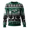 Jets Reindeer Football Ugly Sweater 1