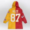 Kelce 87 Chiefs Football Unisex Blanket Hoodie 2