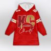 Kelce 87 Kansas City Football Unisex Blanket Hoodie