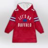 Lets Go Bills Football Allen 17 Unisex Blanket Hoodie