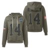 Lions Veterans Day St Brown 14 Waffle Hoodie