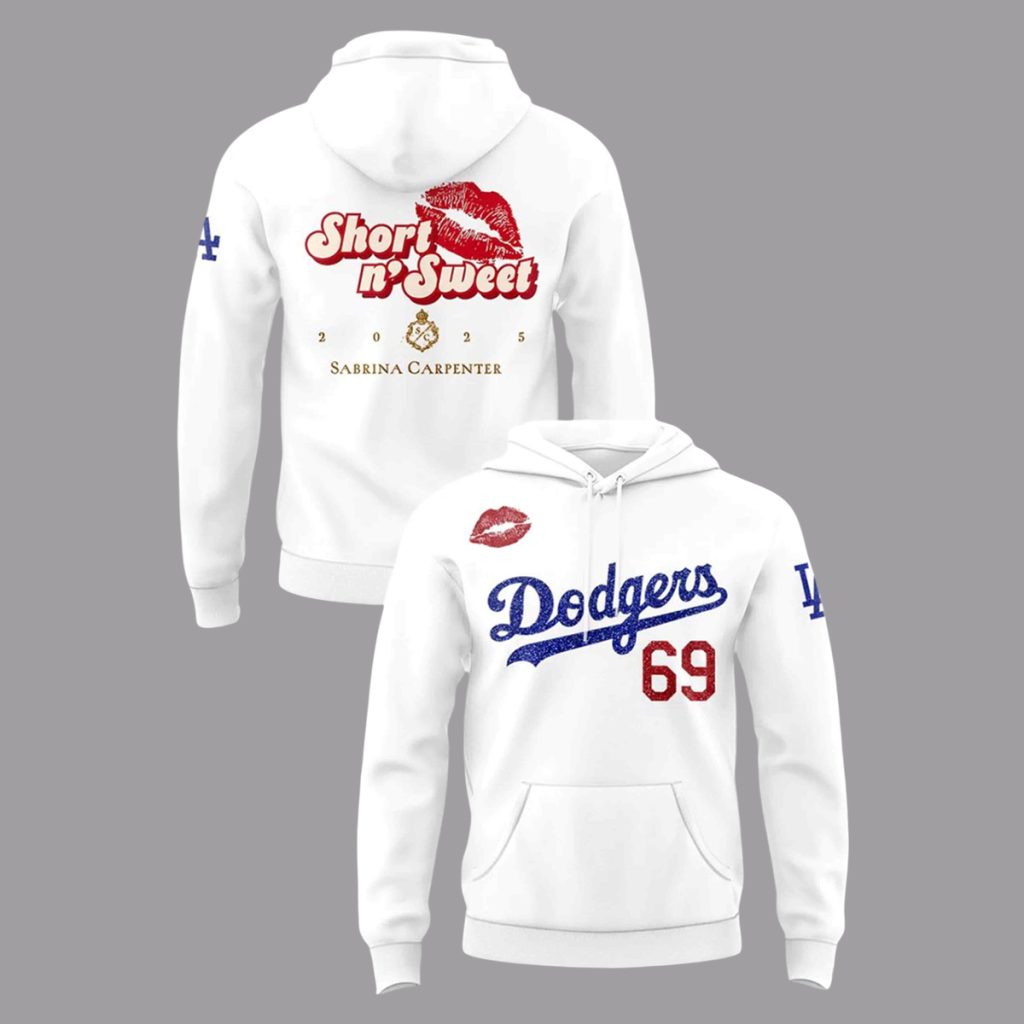 Los Angeles Dodgers Carpenter Short N Sweet Tour Hoodie Los Angeles Dodgers Carpenter Short N Sweet Tour Hoodie
