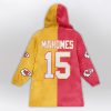 Mahomes 15 Chiefs Football Unisex Blanket Hoodie 2