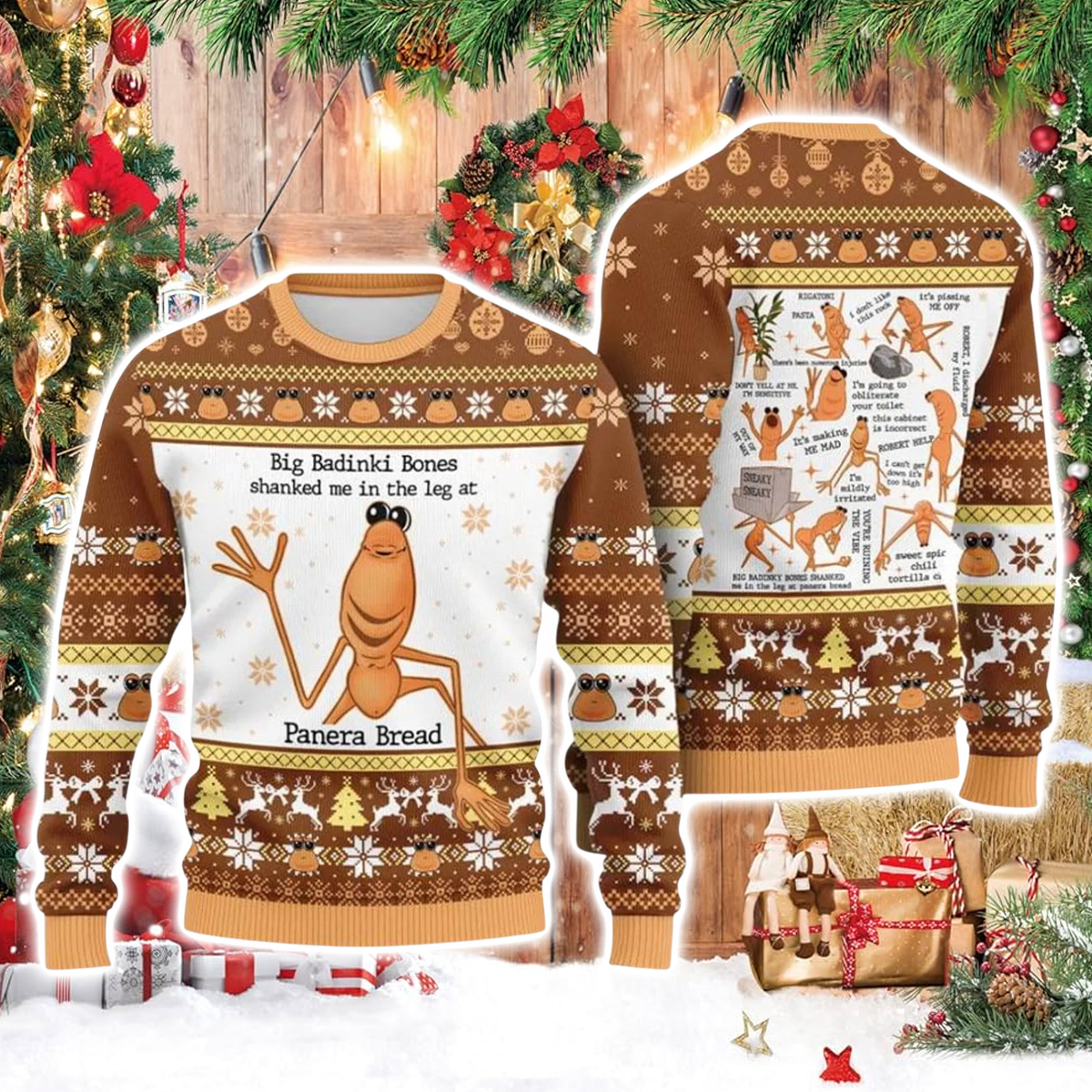 Marcus The Worm Ugly Christmas Sweater