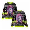 Neon Shroom Dream Ugly Christmas Sweater