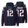 New England Football Brady 12 Waffle Hoodie