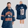 Nix 10 Broncos Football Unisex Blanket Hoodie 1