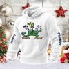 Notre Dame Football Print Waffle Fabric Hoodie 1