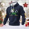Notre Dame Football Print Waffle Fabric Hoodie 2