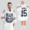 Odunze 15 Chicago Football Unisex Blanket Hoodie 1