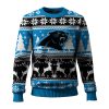 Panthers Reindeer Football Christmas Ugly Sweater 1