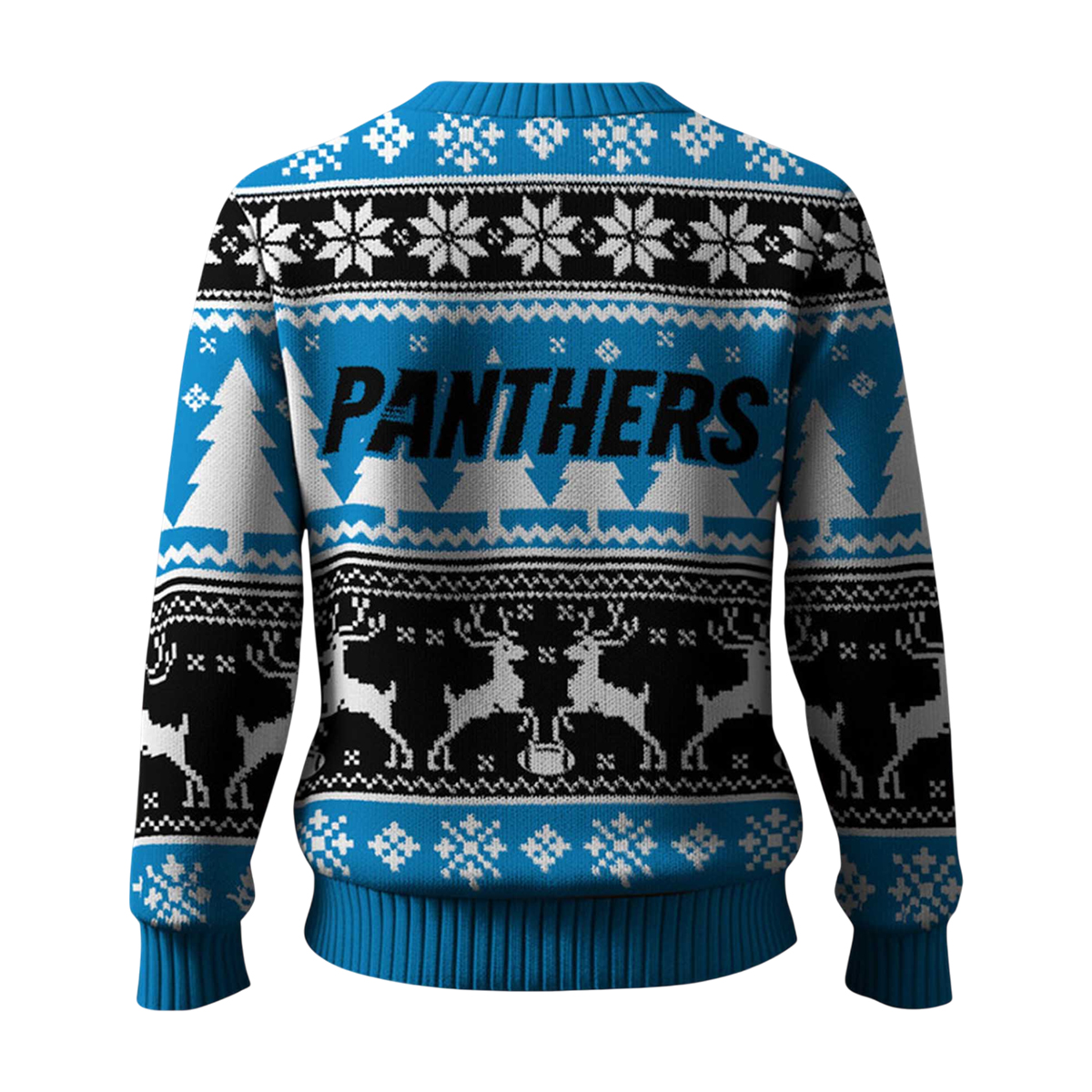 Panthers Reindeer Football Christmas Ugly Sweater