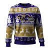 Ravens Reindeer Football Christmas Ugly Sweater 1