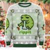 Rippit Frog Bong Christmas Ugly Sweater