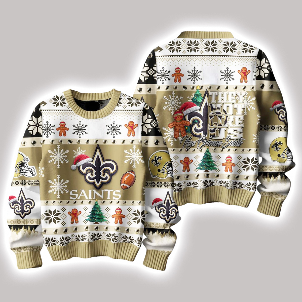 Saints They Not Like Us Ugly Sweater