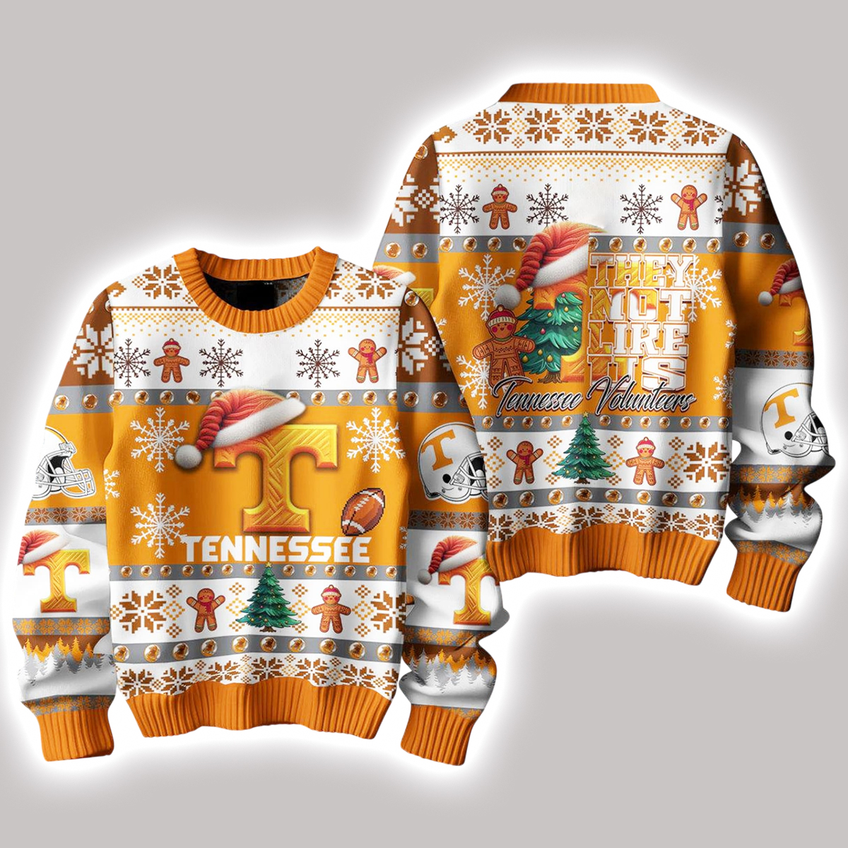 Tennessee Vols They Not Like Us Christmas Ugly Sweater