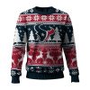Texans Reindeer Football Christmas Ugly Sweater 1