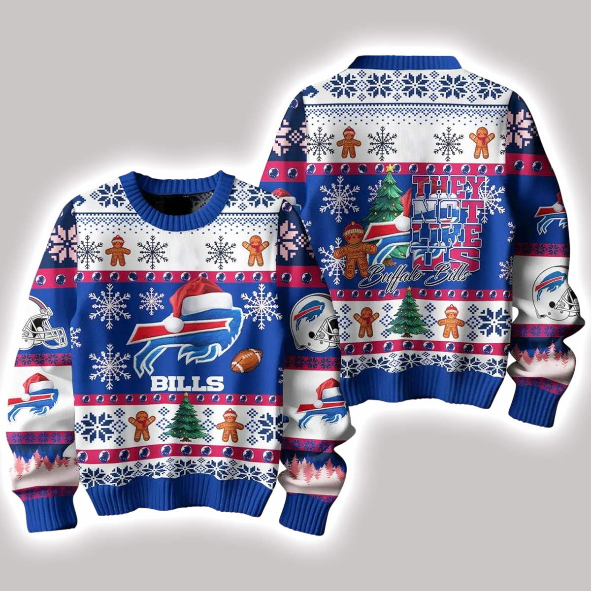 They Not Like Us Bills Ugly Christmas Sweater