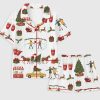 Womens Christmas In New York Long Sleeve Family Pajama Set 1