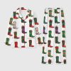 Womens Christmas Western Cowboy Boots Long Sleeve Family Pajama Set