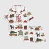 Womens Its a Beaut Clark Griswold Christmas Family Holiday Short Sleeve Pajama Set 1