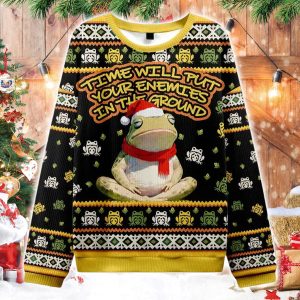 Christmas Frogs Drive Away Humans Christmas Ugly Sweater