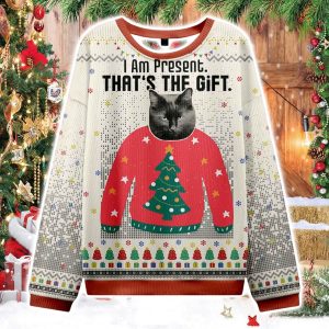 I Am Present Christmas Ugly Sweater