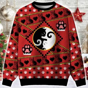 Cats Humour Ugly Christmas Sweater