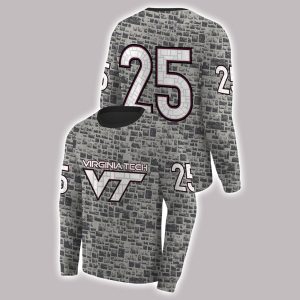 2025 Virginia Tech Football Stone Wall Sweatshirt