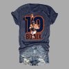 10 Bo Nix Broncos T Shirt 2