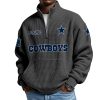Cowboys EST 1960 Half Zip Waffle Hoodie