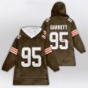 Autographed MG 95 Cleveland Football Unisex Blanket Hoodie 2