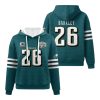 Barkley 26 Eagles NFC East Champs Waffle Hoodie 1