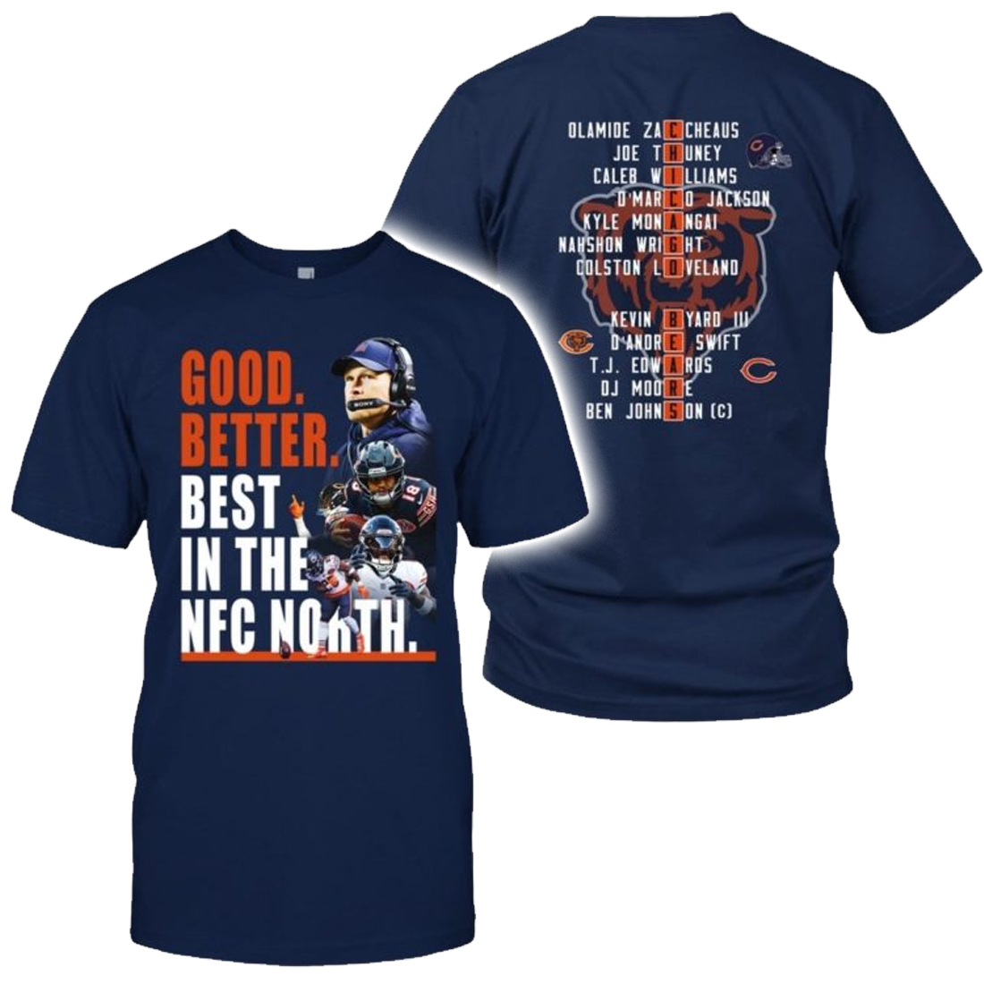 Bears Good Better Best In The NFC North Shirt