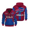 Bills Personalization 3D Half zip Hoodie