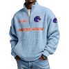 Boise State Est 1933 Waffle Stand Collar Half Zip Sweatshirt