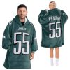 Brandon Graham 55 Philadelphia Football Unisex Blanket Hoodie