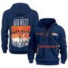 Broncos 2025 AFC West Champions Quarter Zip Hoodie 1