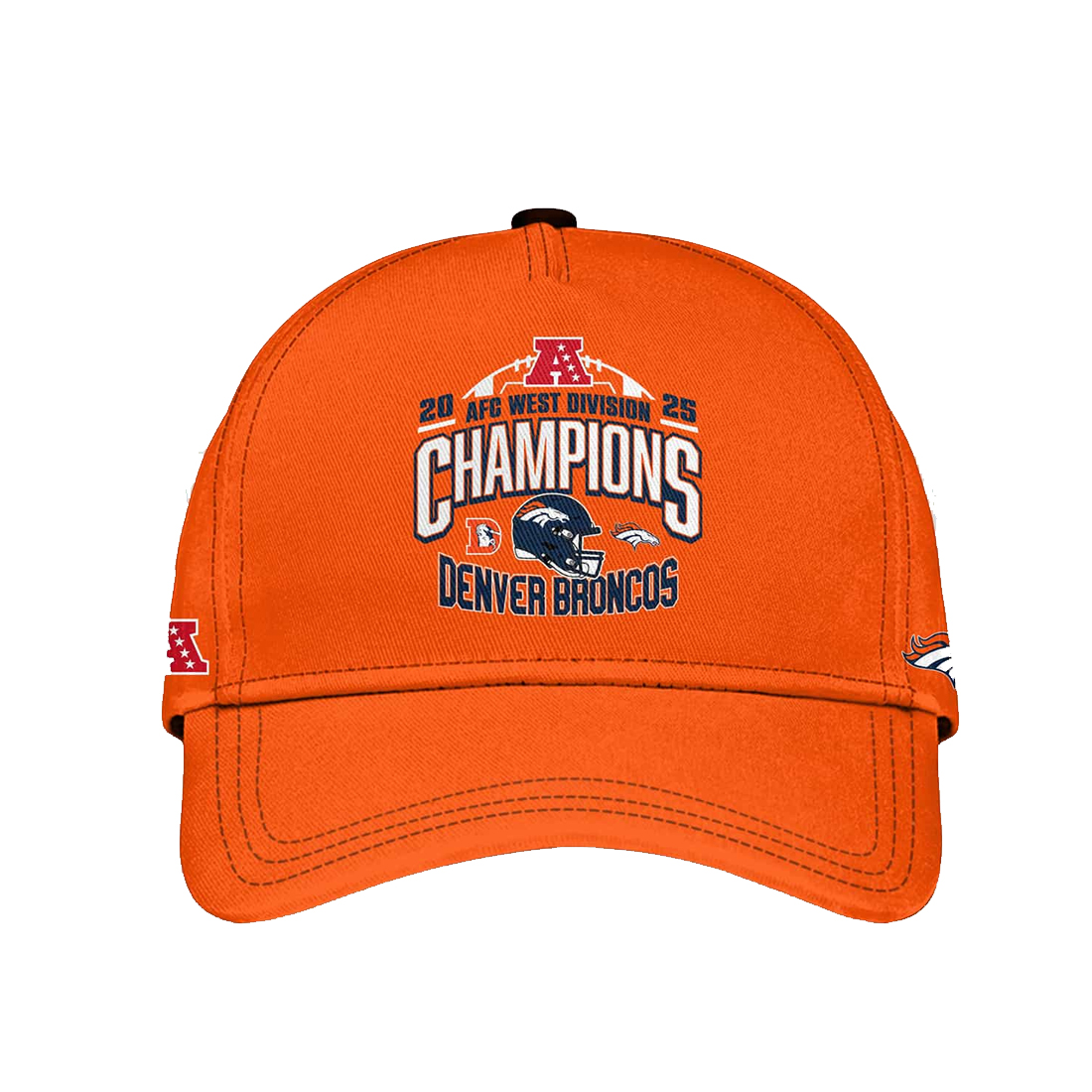 Broncos 2025 AFC West Division Champions Hat