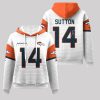 Broncos Courtland Sutton 14 Waffle Hoodie