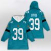CL 39 Jacksonville Football Unisex Blanket Hoodie 2