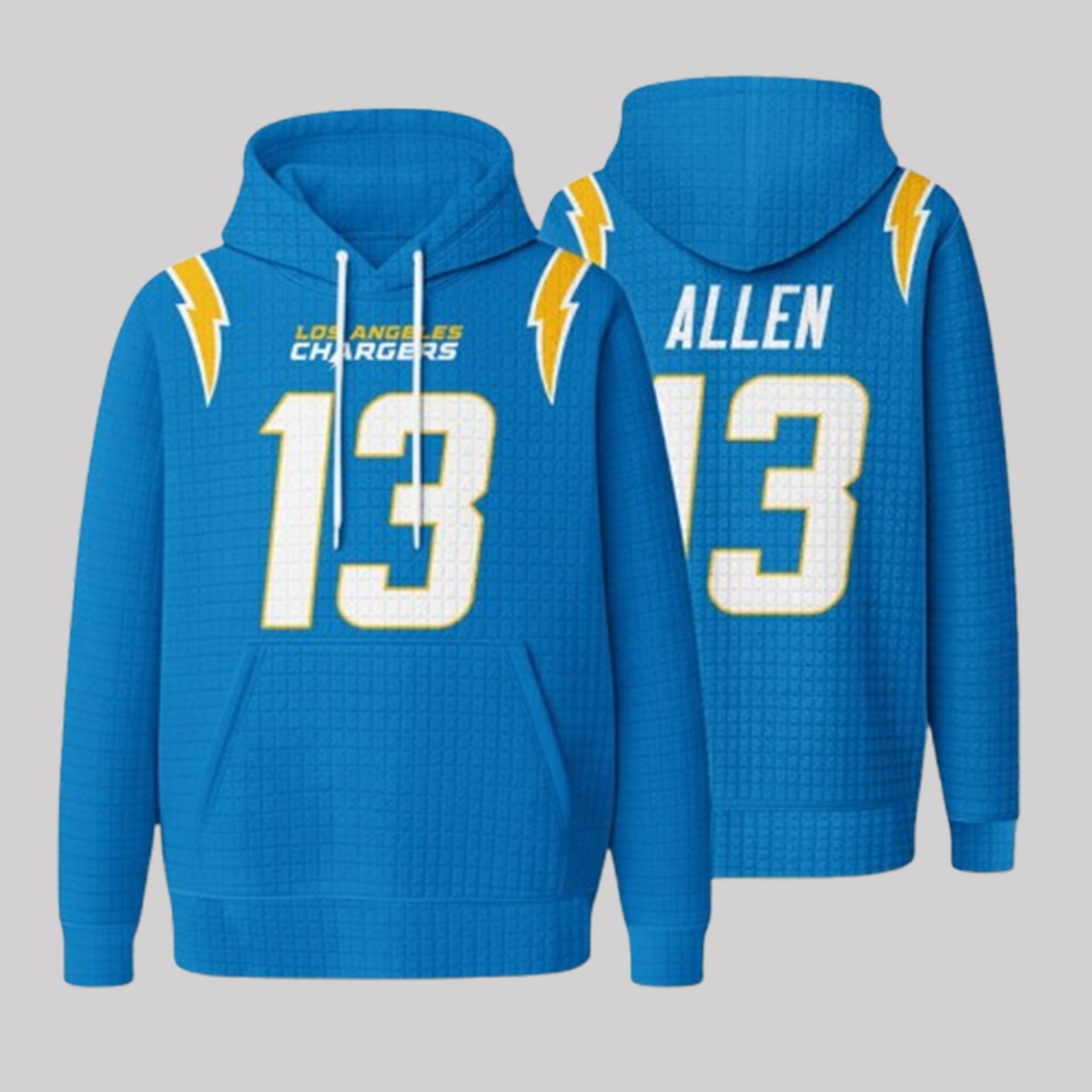 Chargers Allen 13 Waffle Hoodie