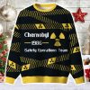 Chernobyl 1986 Yellow Tape Ugly Christmas Sweater