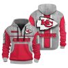 Chiefs Personalization 3D Half zip Hoodie
