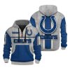 Colts Personalization 3D Half zip Hoodie