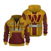 Commanders Personalization 3D Half zip Hoodie