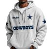 Cowboys EST 1960 Half Zip Waffle Hoodie 4