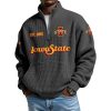 Cyclones Est 1892 Waffle Stand Collar Half Zip Sweatshirt