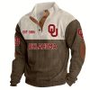 EST 1895 Oklahoma Football Stand Up Collar Sweatshirt 1